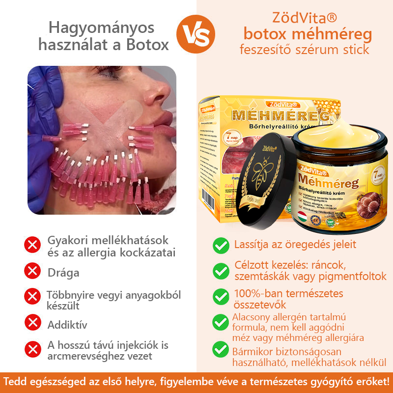🌿Bőrgyógyász ajánlása ✨ ZödVita® Méhméreg Bőr Helyreállító Krém 🔥 Magyar fejlesztés, magyarországi gyártás és szállítás