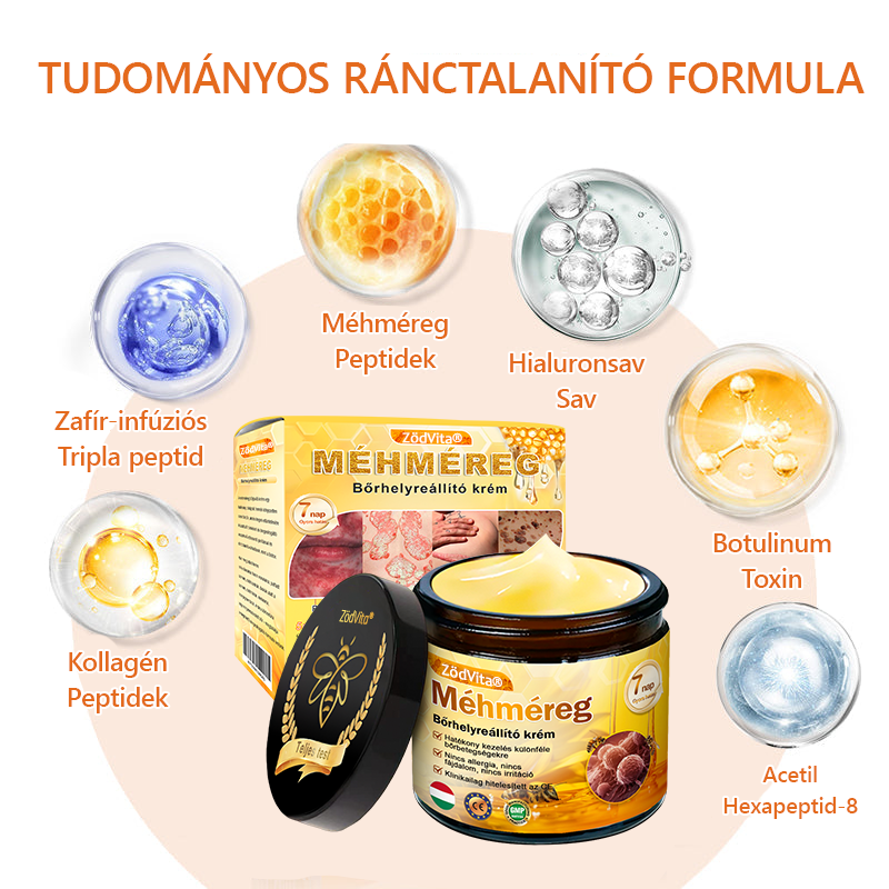 🌿Bőrgyógyász ajánlása ✨ ZödVita® Méhméreg Bőr Helyreállító Krém 🔥 Magyar fejlesztés, magyarországi gyártás és szállítás