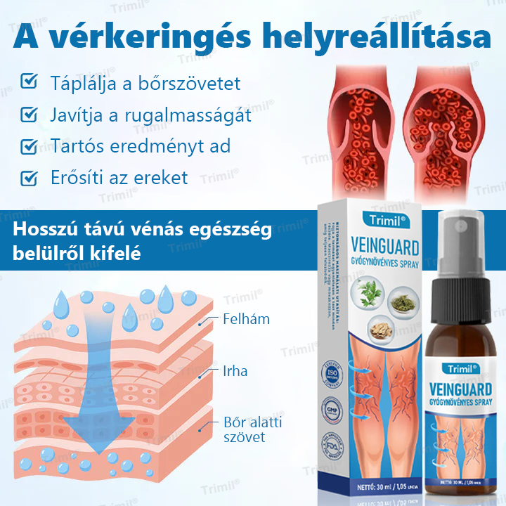 🔥🔥Trimil® VeinGuard Gyógynövényes Spray-✅ Klinikailag bizonyított, hogy mindössze 7 nap alatt megszünteti a visszereket!